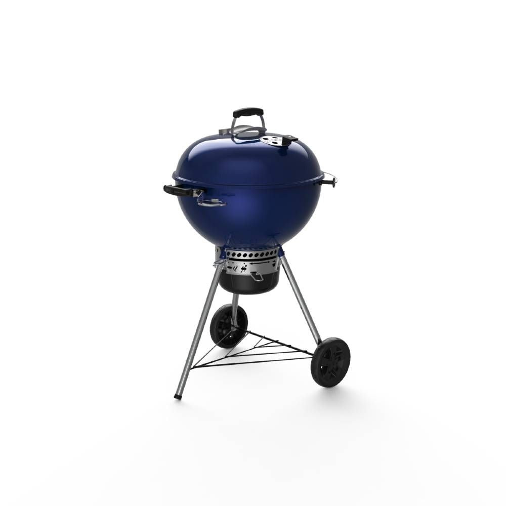 Weber Master Touch GBS C-5750 57cm Charcoal BBQ - Ocean Blue - Free Weber Rapidfire Chimney Charcoal Starter Set Included